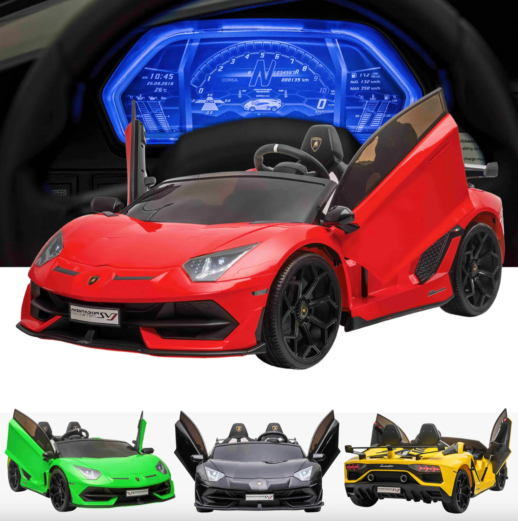 Lamborghini Aventador SVJ 2 Seater- 24V Drift Car