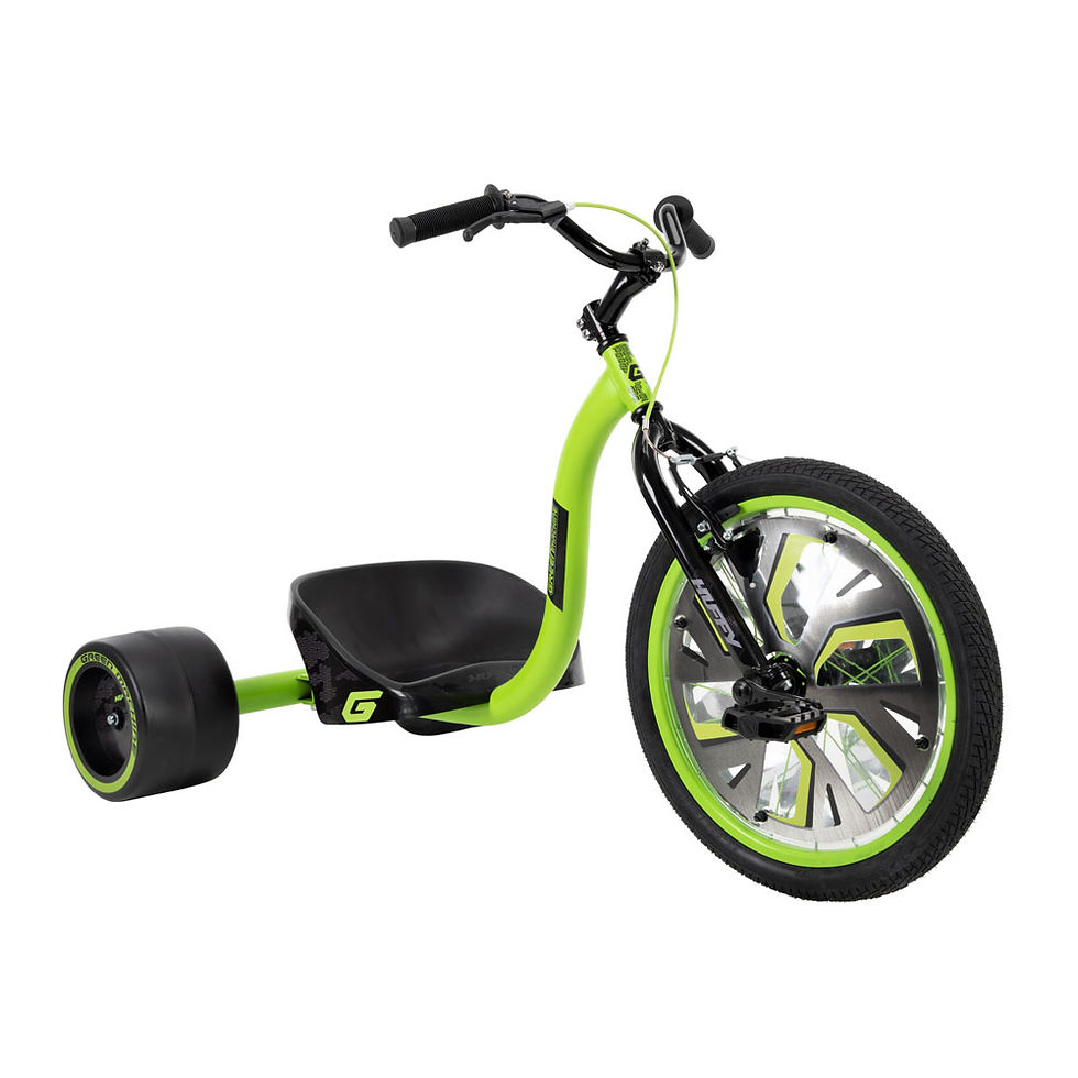 Thumbnail: HUFFY Green Machine Slider Children's Trike, Black/Green (98421)
