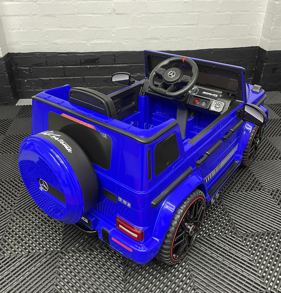 Thumbnail: Mercedes G63 AMG 1 Seater Blue- 12V Electric ride on