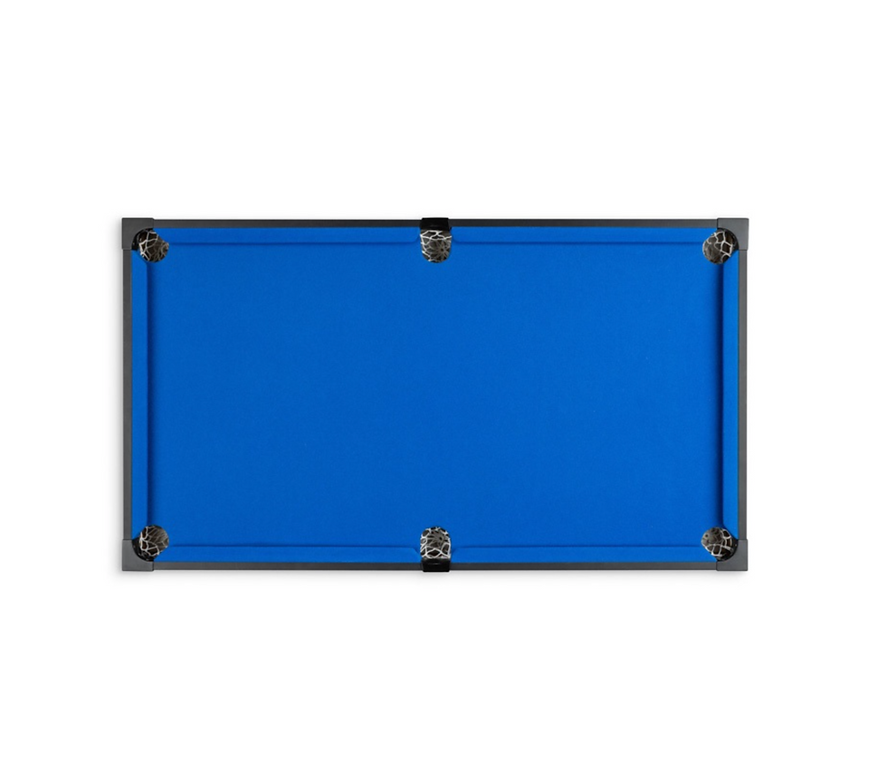 Thumbnail: 3ft Stand Up Pool Games Table- Black & Blue