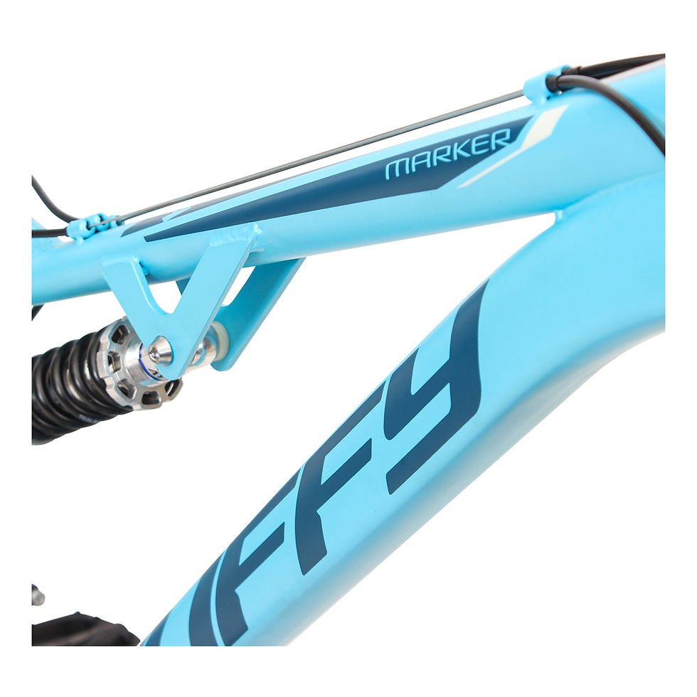 Thumbnail: HUFFY Marker 26" Matte Blue Full Suspension 21-Speed Girls & Womens Mount Bike