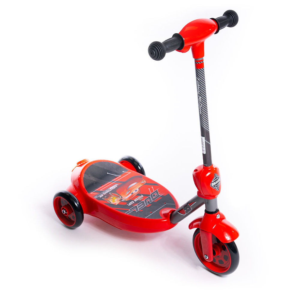 Thumbnail: HUFFY Disney Cars Lightning McQueen Bubble Electric Children's Scooter