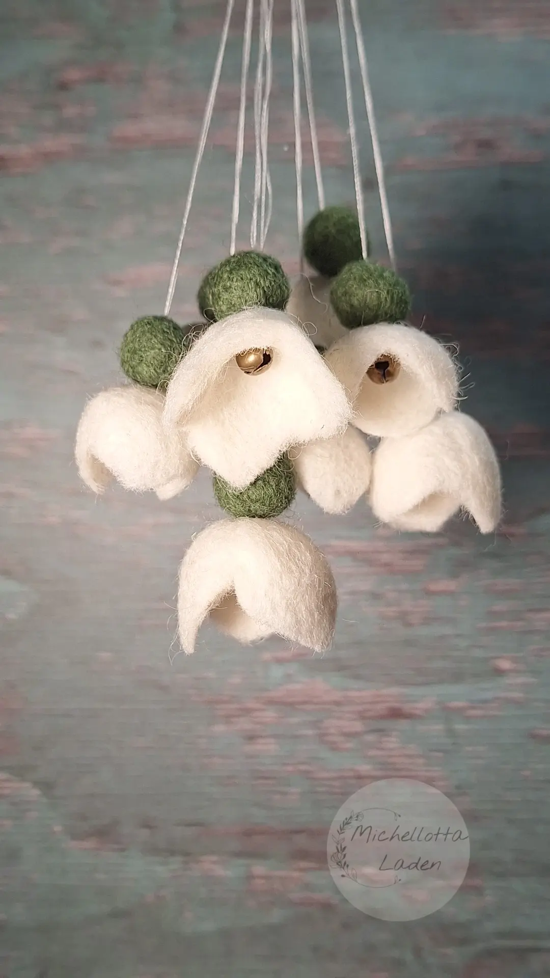 Nassgefilzte Schneeglöckchen