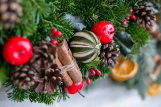 Christmas Wreath, Kiln Farm Nursery, Caroline Horne Suffolk Photography