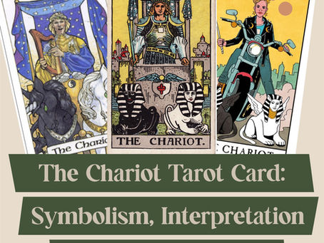 The chariot tarot card from the Major Arcana representing the struggle between willpower and flow