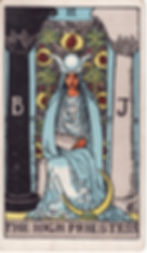 the high priestess tarot card or the rider waite high priestess tarot card or the meaning of the high priestess tarot card