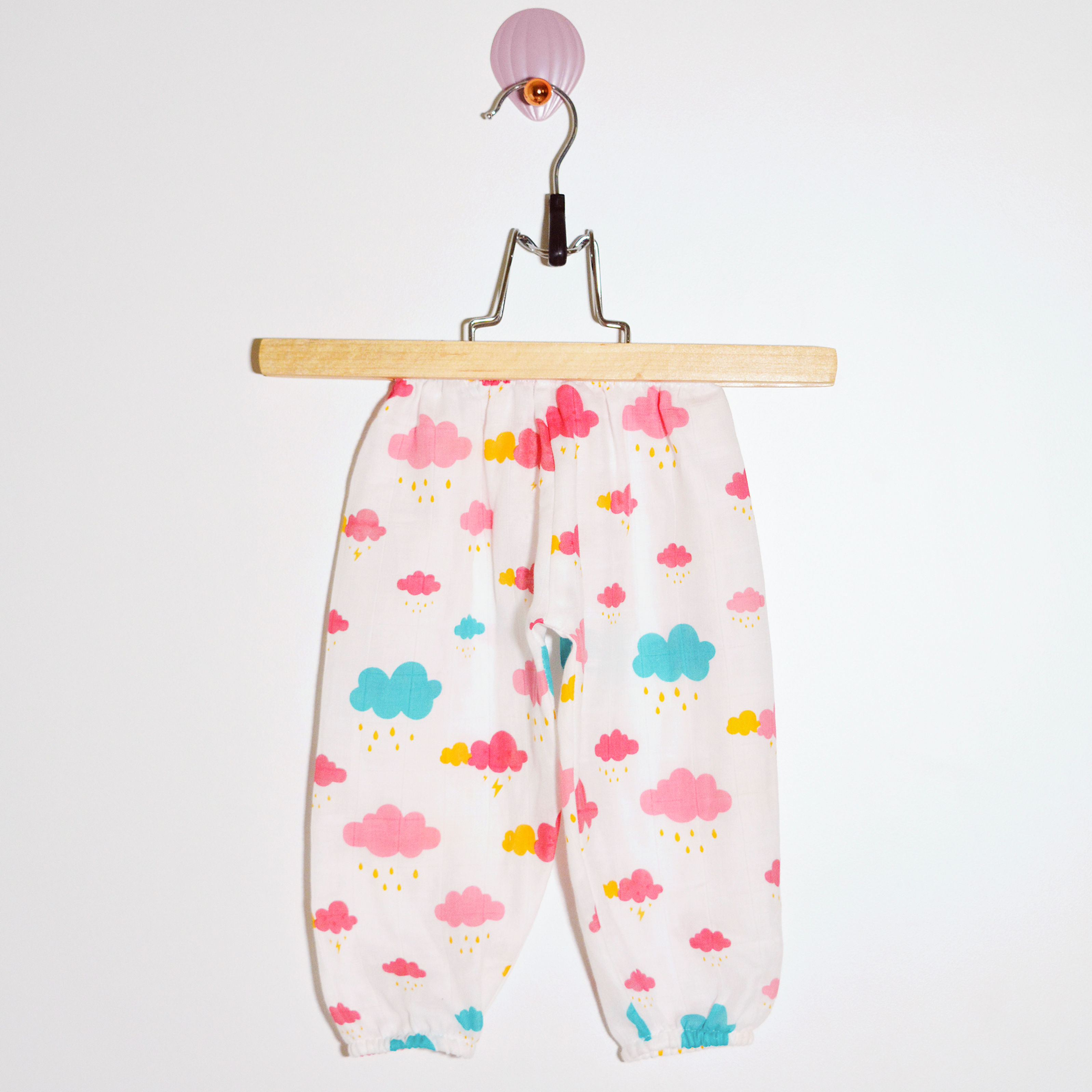 Muslin Pants - Blush Clouds
