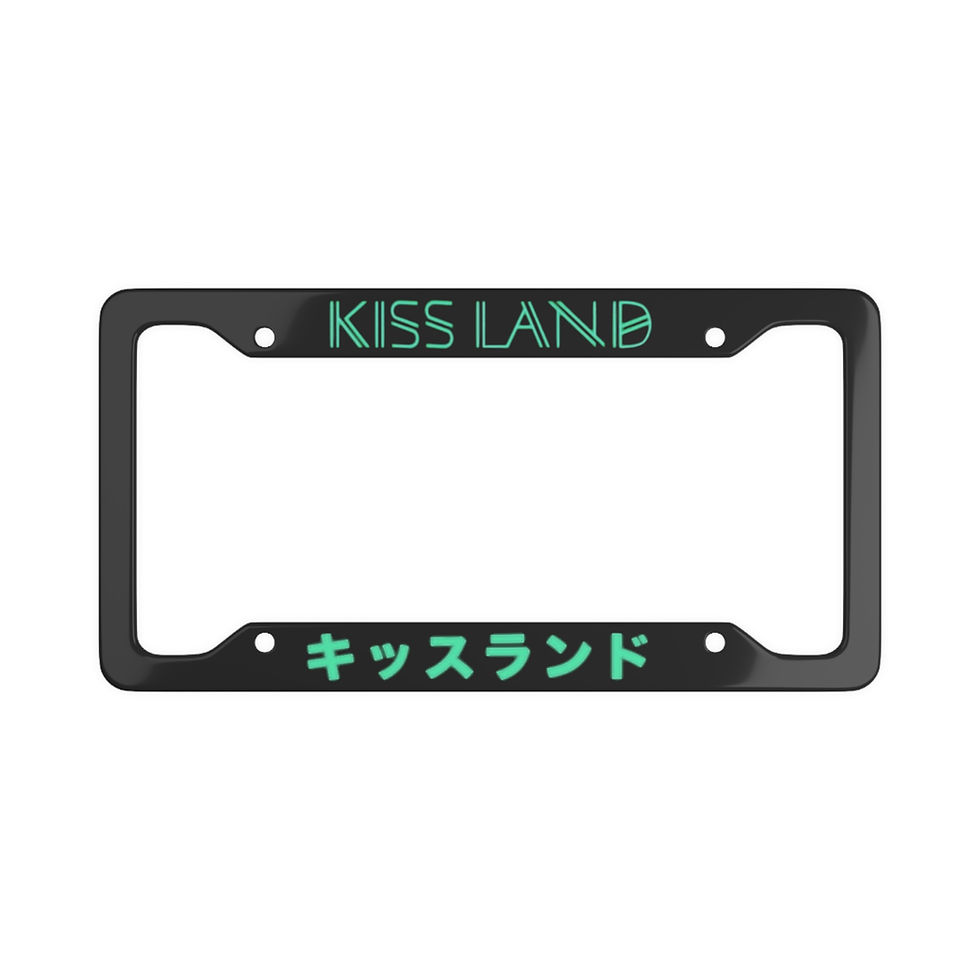 Kiss Land License Plate Frame