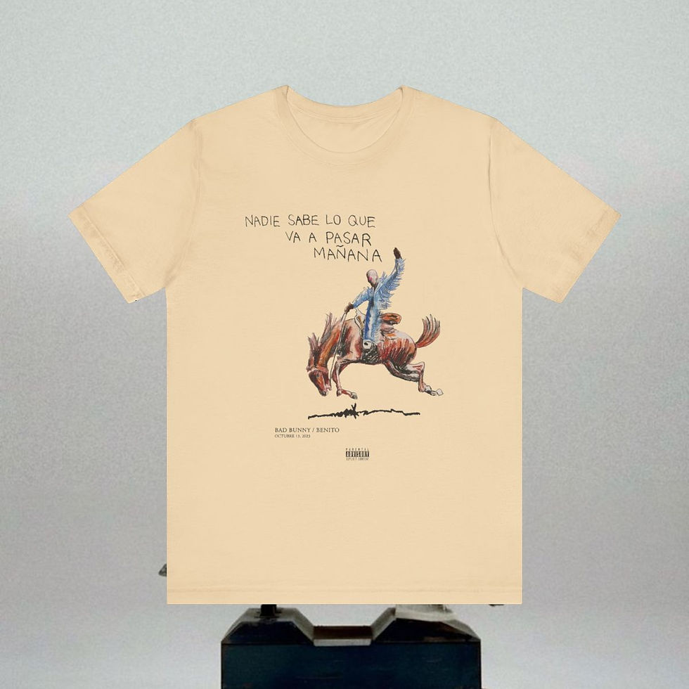 nadie saber lo que va pasar mañana bad bunny t-shirt