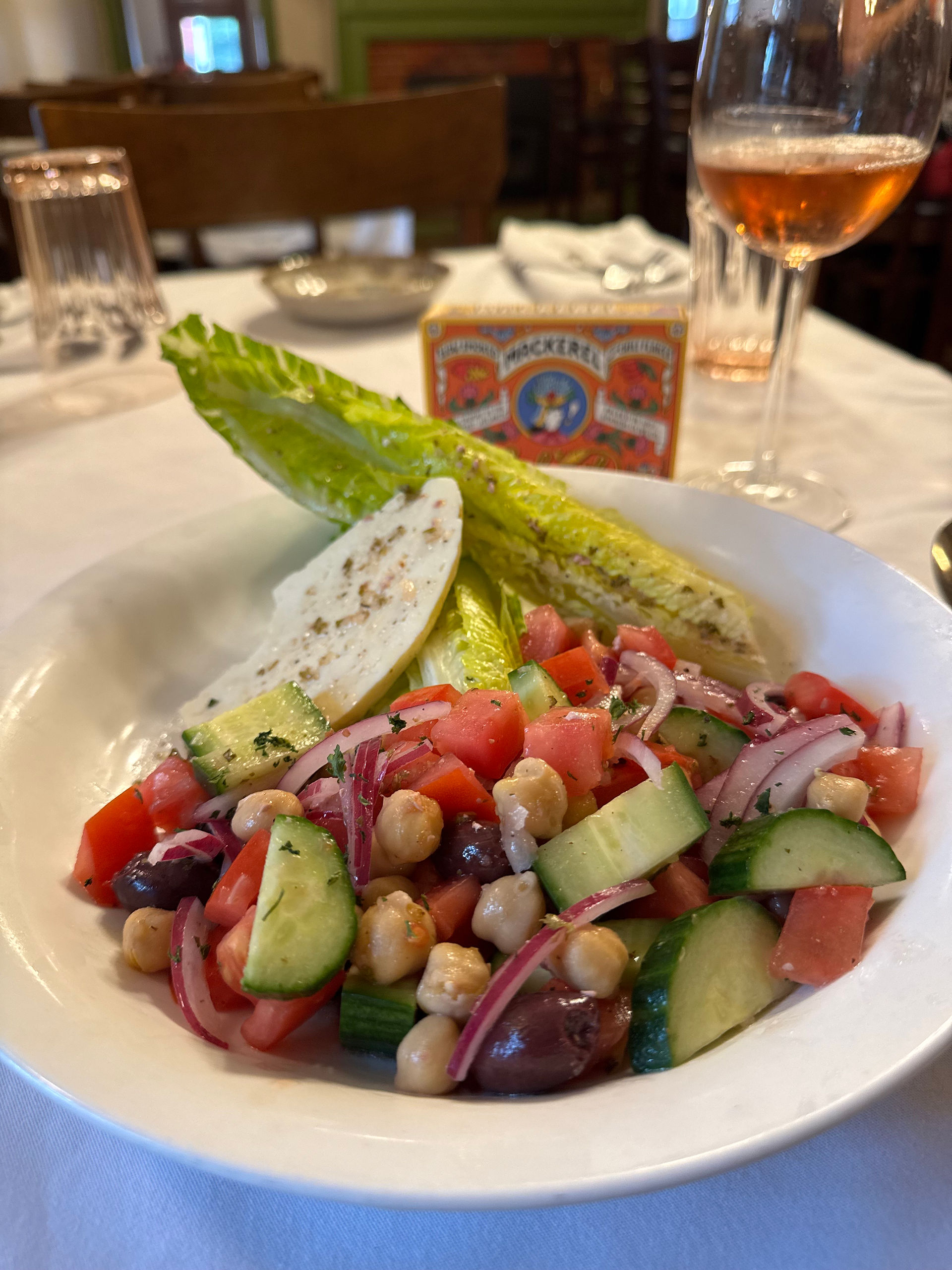 Mediterranean salad at Sugar Water Restaurant