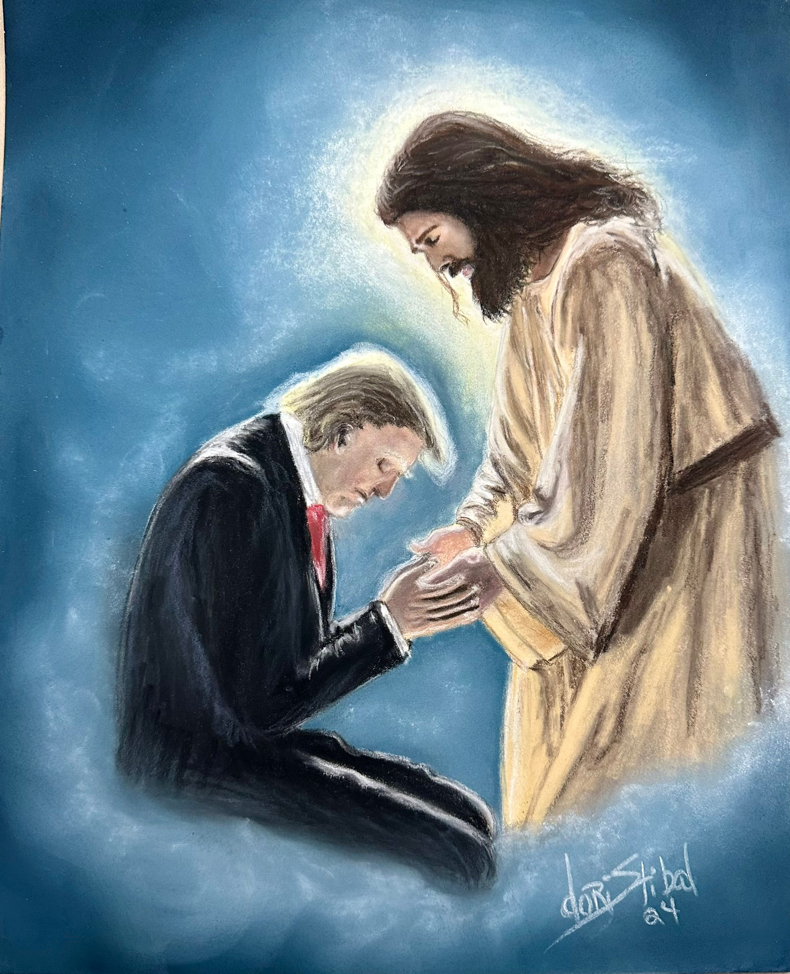 8x10 Print: Jesus and Trump