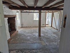 Interior of a property cleaned uo after the restoration has been completed.