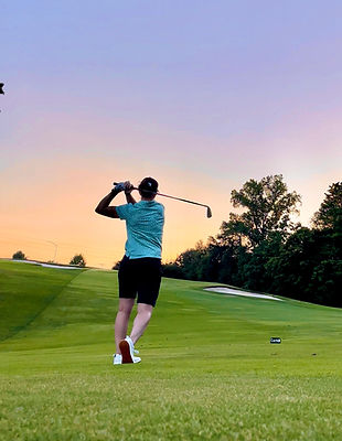 Silly playing golf