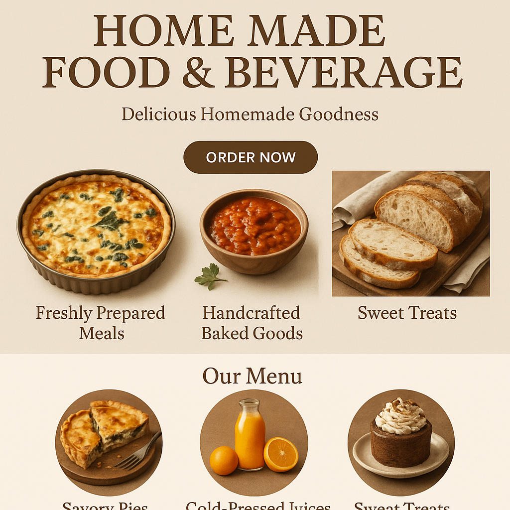Home Made Food & Beverage Business Template