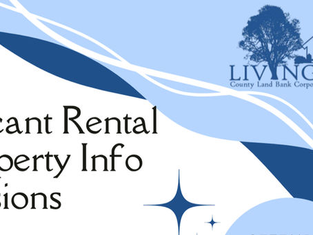 VACANT RENTAL PROPERTY INFO SESSIONS: WEDNESDAY, SEPTEMBER 9th @6pm