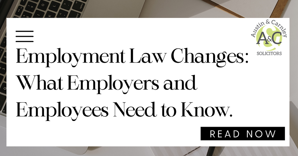 Employment Law Changes: What Employers and Employees Need to Know.