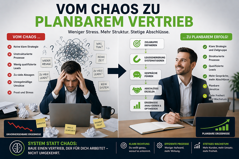 Vom Chaos zu planbarem Vertrieb