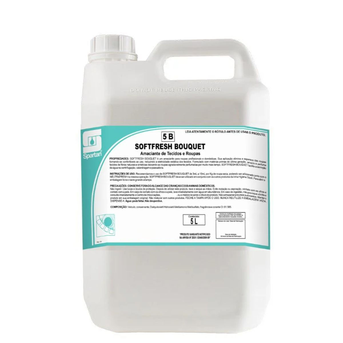 Softfresh Bouquet Amaciante para Roupas 5L - Spartan