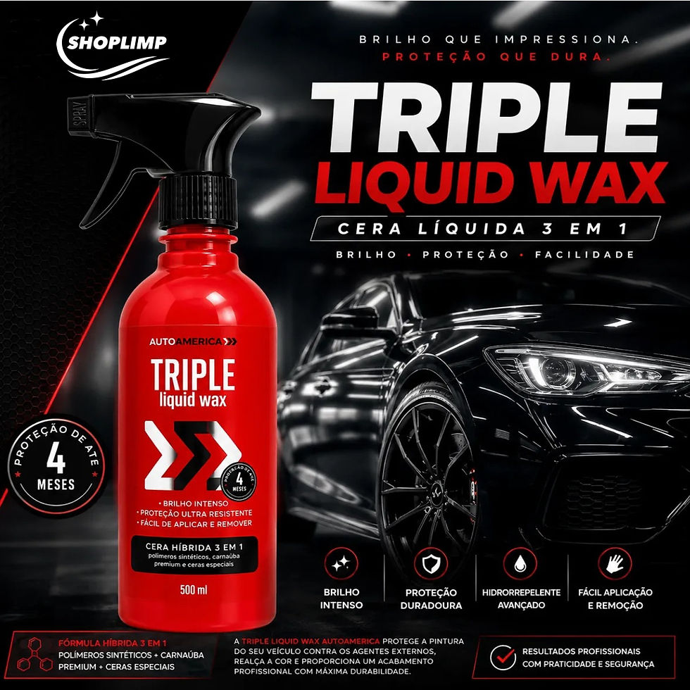 Miniatura: Triple Liquid Wax Cera De Carnaúba Spray 500ml -  Autoamerica