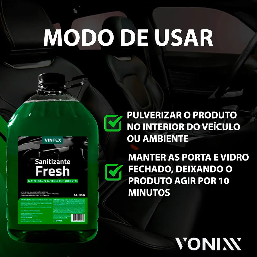 Miniatura: Sanitizante Fresh Veículos E Ambientes 5L - Vintex