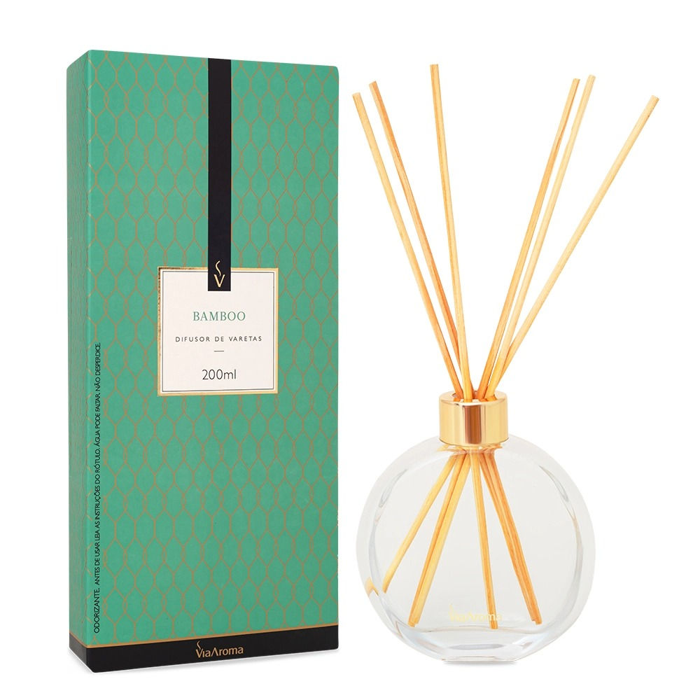 Difusor de Varetas Bamboo Via Aroma - 200ml