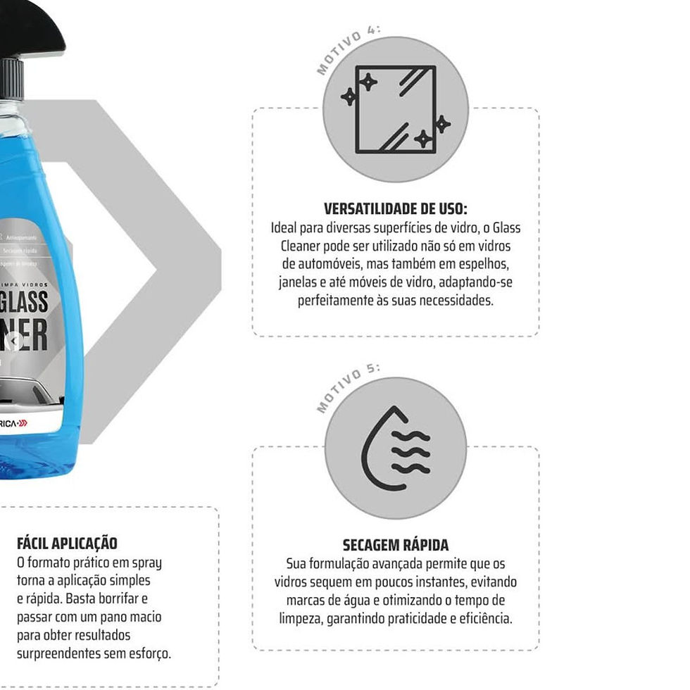 Miniatura: GLASS CLEANER Limpa Vidros 500ml - Autoamerica