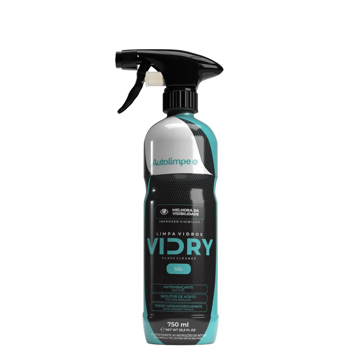 Limpa Vidros Ação Antiembaçante Vidry 750ml- Autolimpe