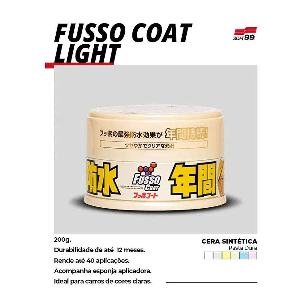 Miniatura: Cera Sintética | FUSSO COAT LIGHT - Soft99