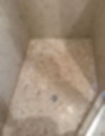 stone shower floor grout.