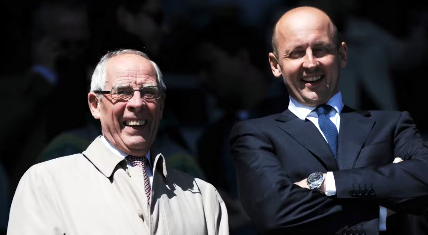 bet365 co-founder Peter Coates and son John Coates, current owner of Stoke City