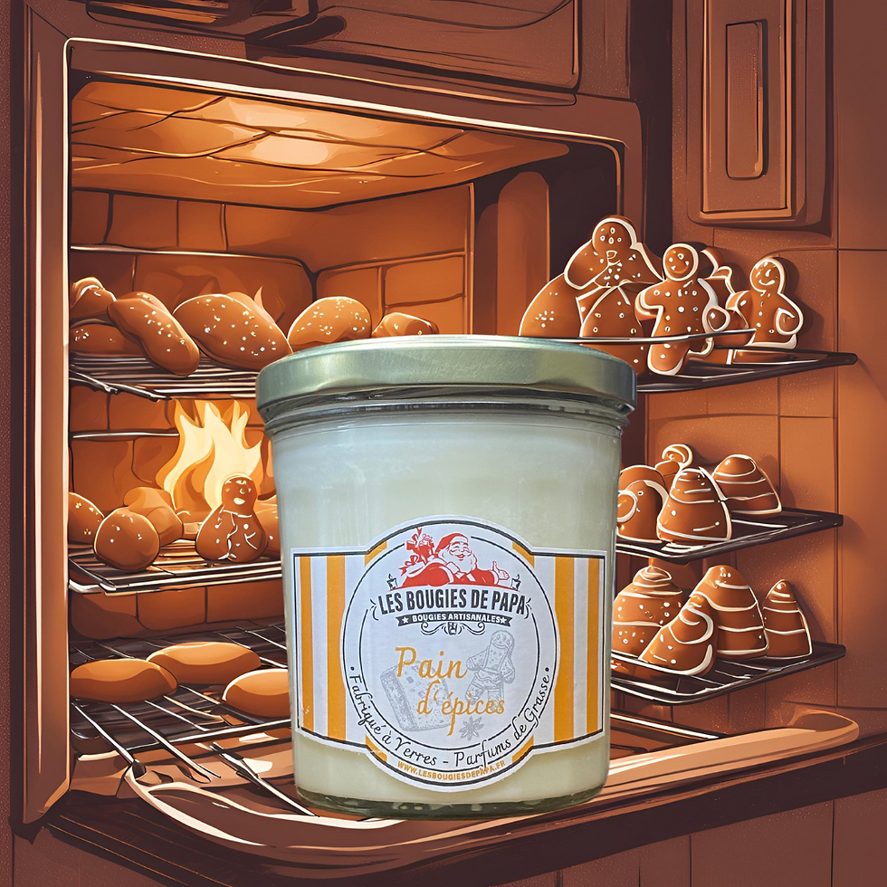 Grande bougie Pain d'épices