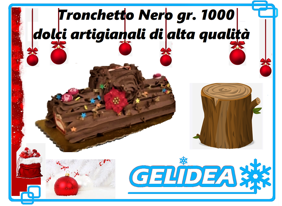 Tronchetto Nero gr. 1000 dolci artigianali di alta qualità