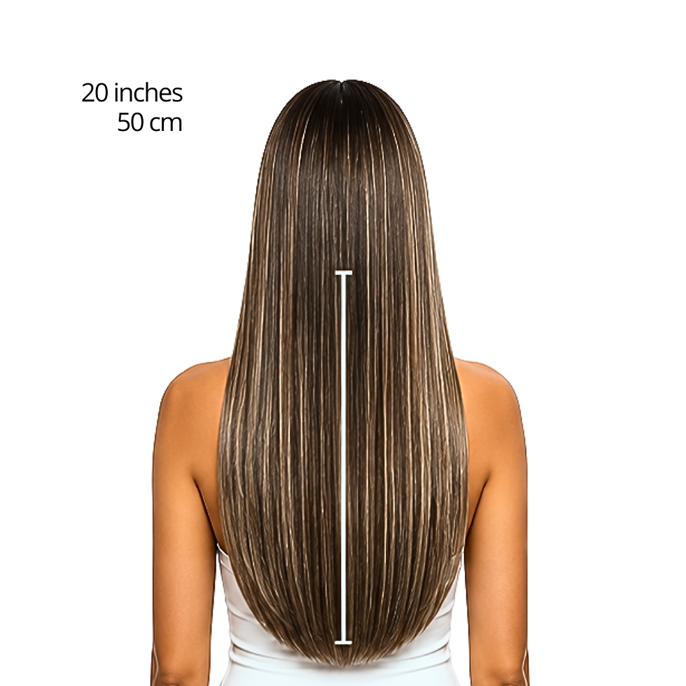 Miniatura: C&J Mabel Enterprises – Extension Capelli Naturali 100% Liscio 4/10 Castano medio freddo cenere