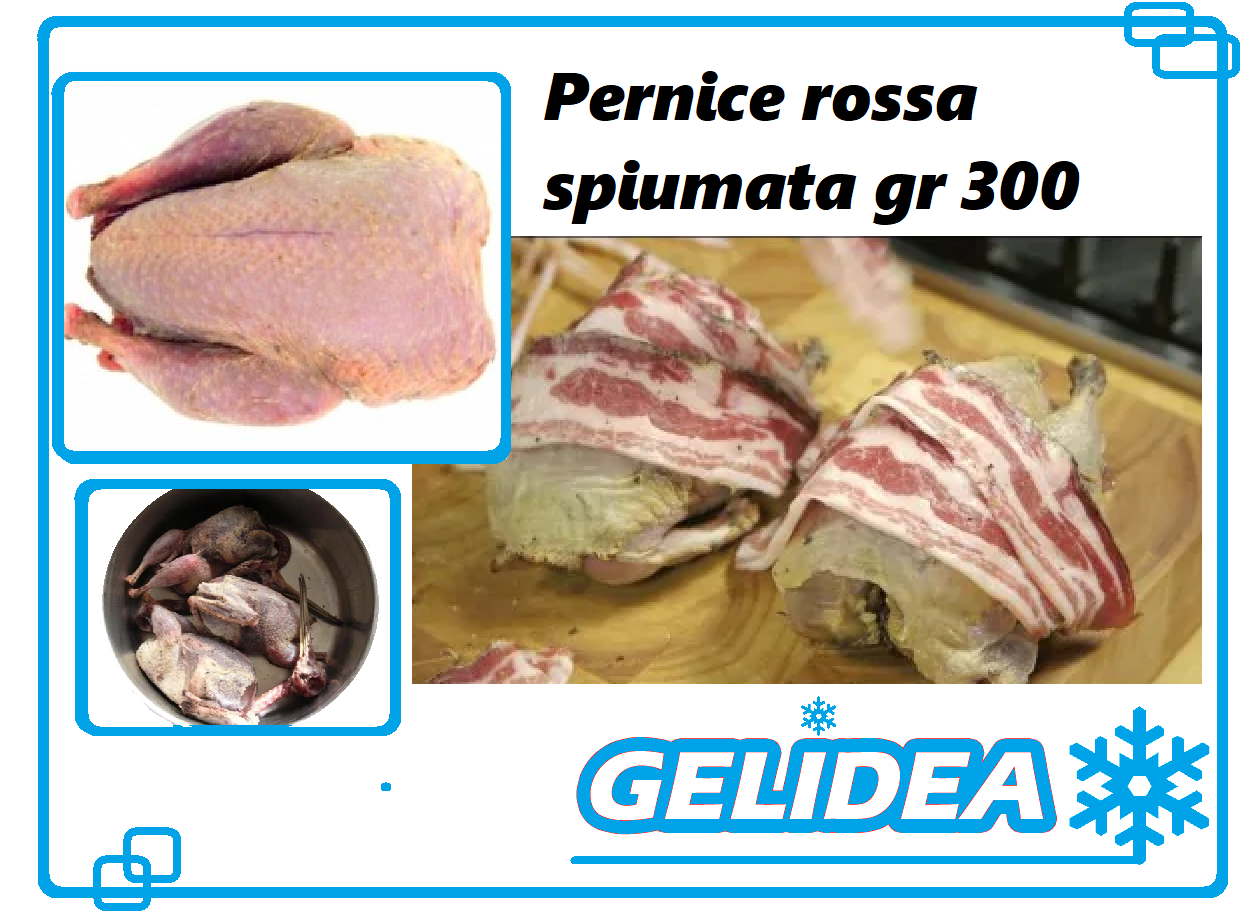 Pernice rossa spiumata gr 300