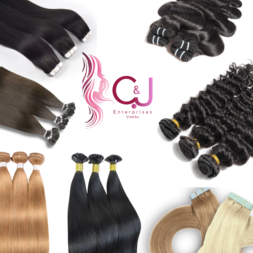 C&J Mabel Extension Capelli Naturali 100% – Lisci, Mossi, Tutti i Colori e Lunghezze