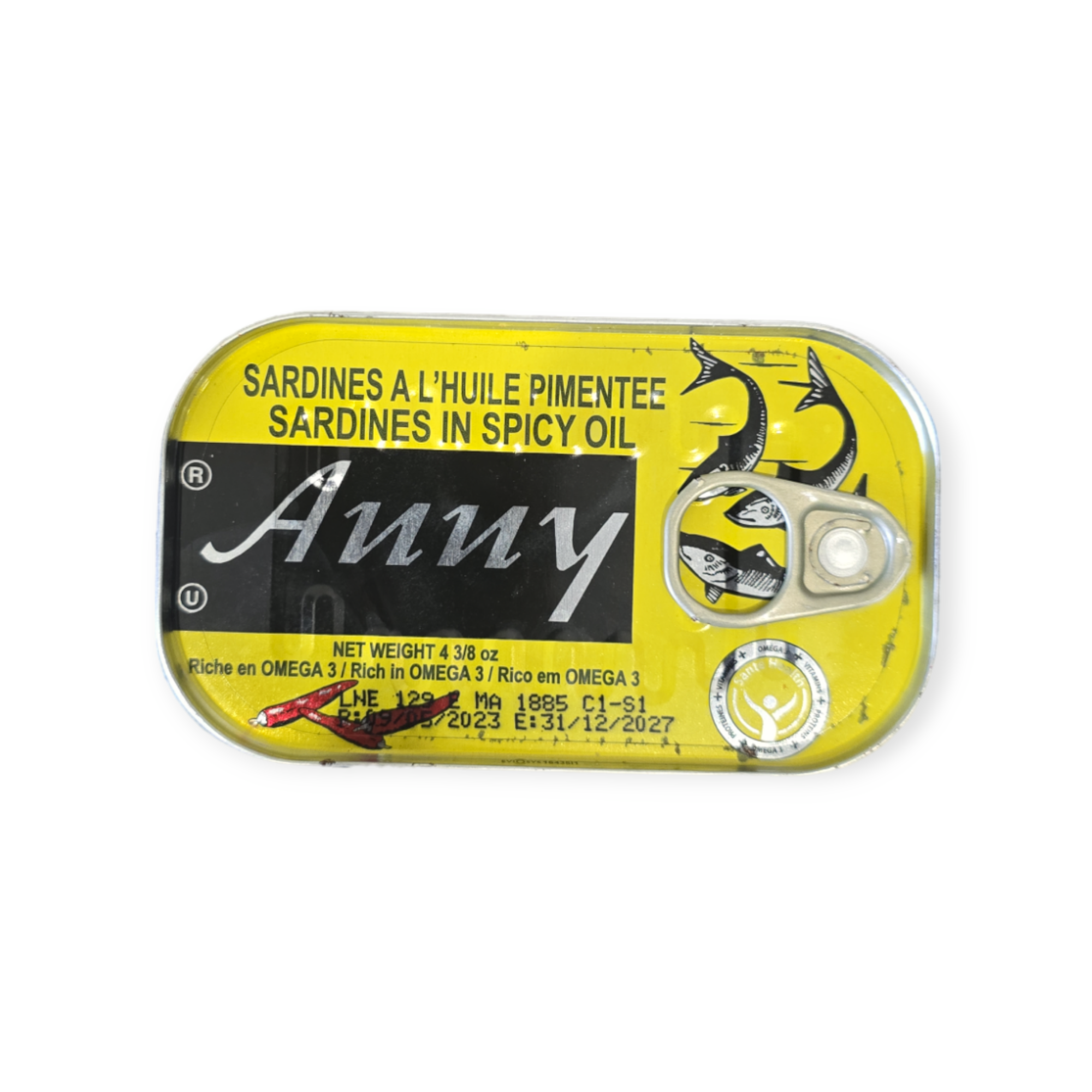  Sardines à l'huile piquante Anny 125g