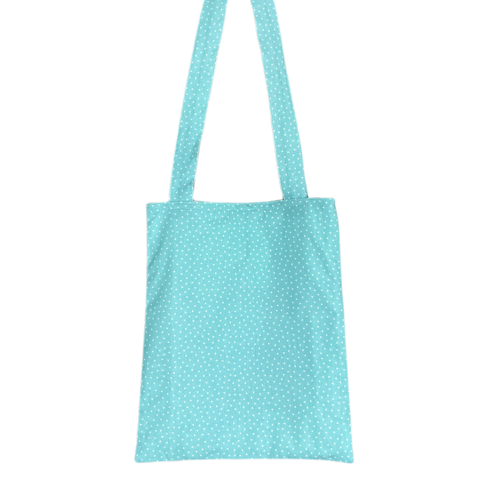 Stofftasche Dreiecke mint