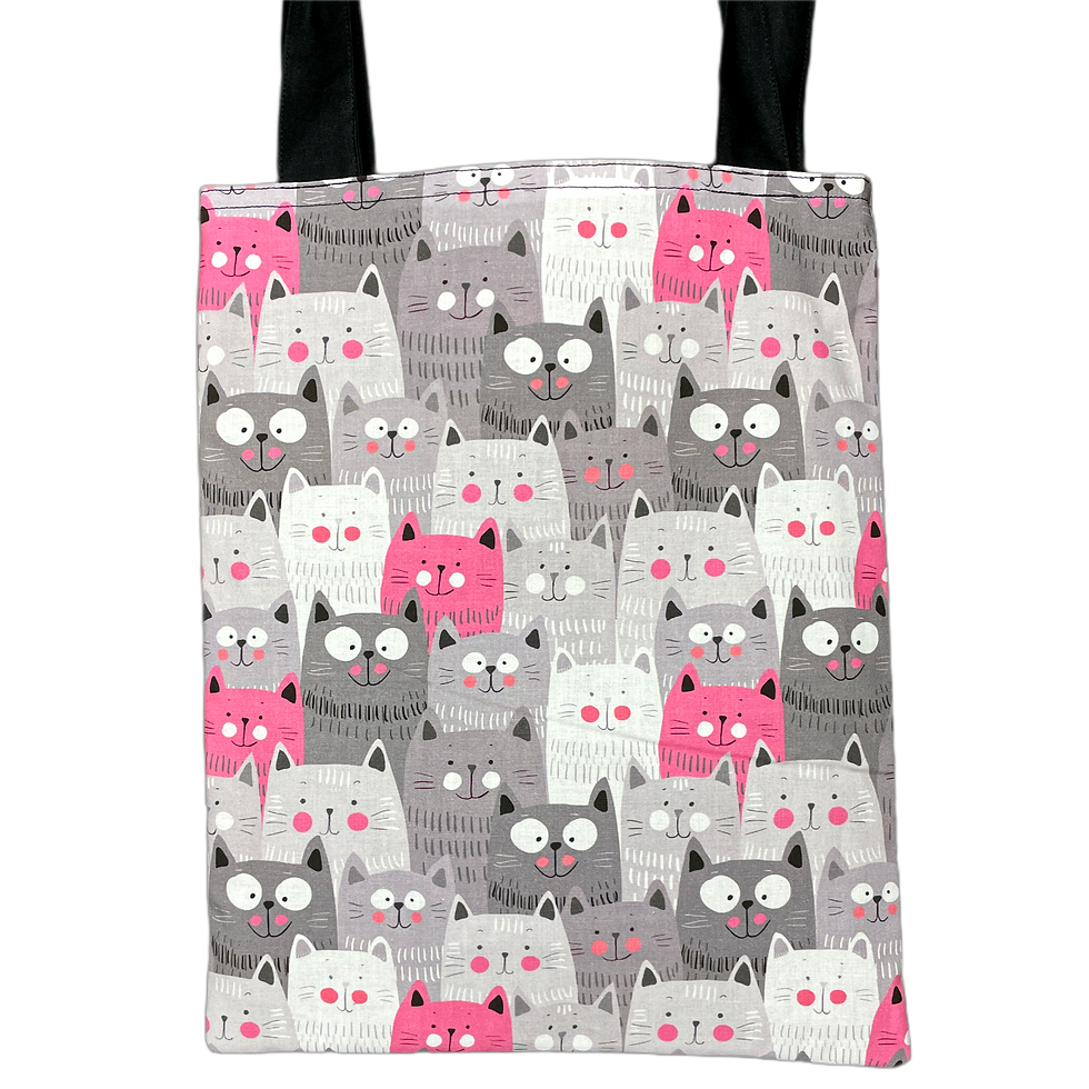 Miniaturbild: Stofftasche Katzenmotiv