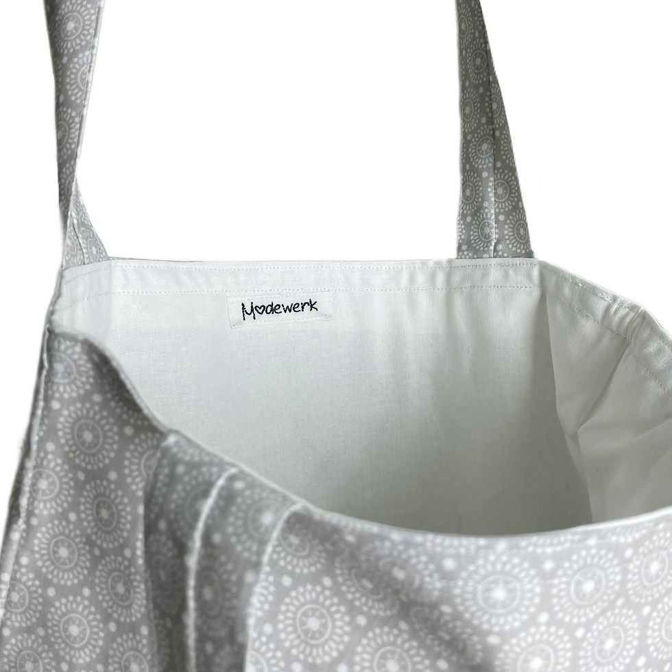 Miniaturbild: Stofftasche Retro hellgrau