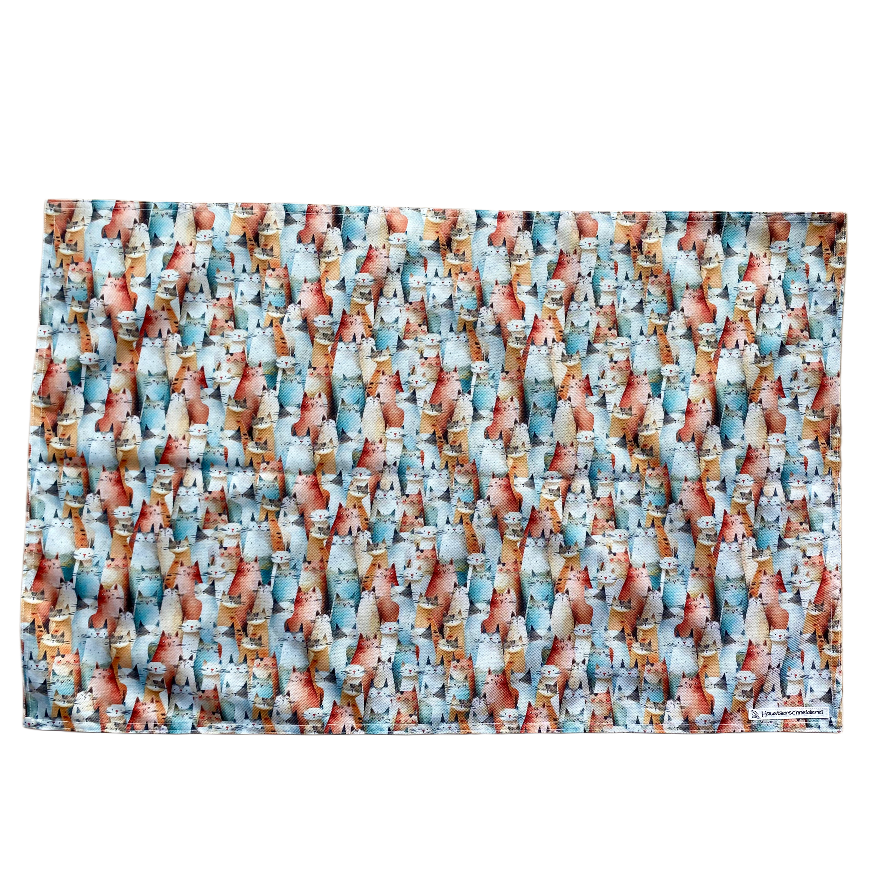 Napfunterlage mit Katzenmotiven