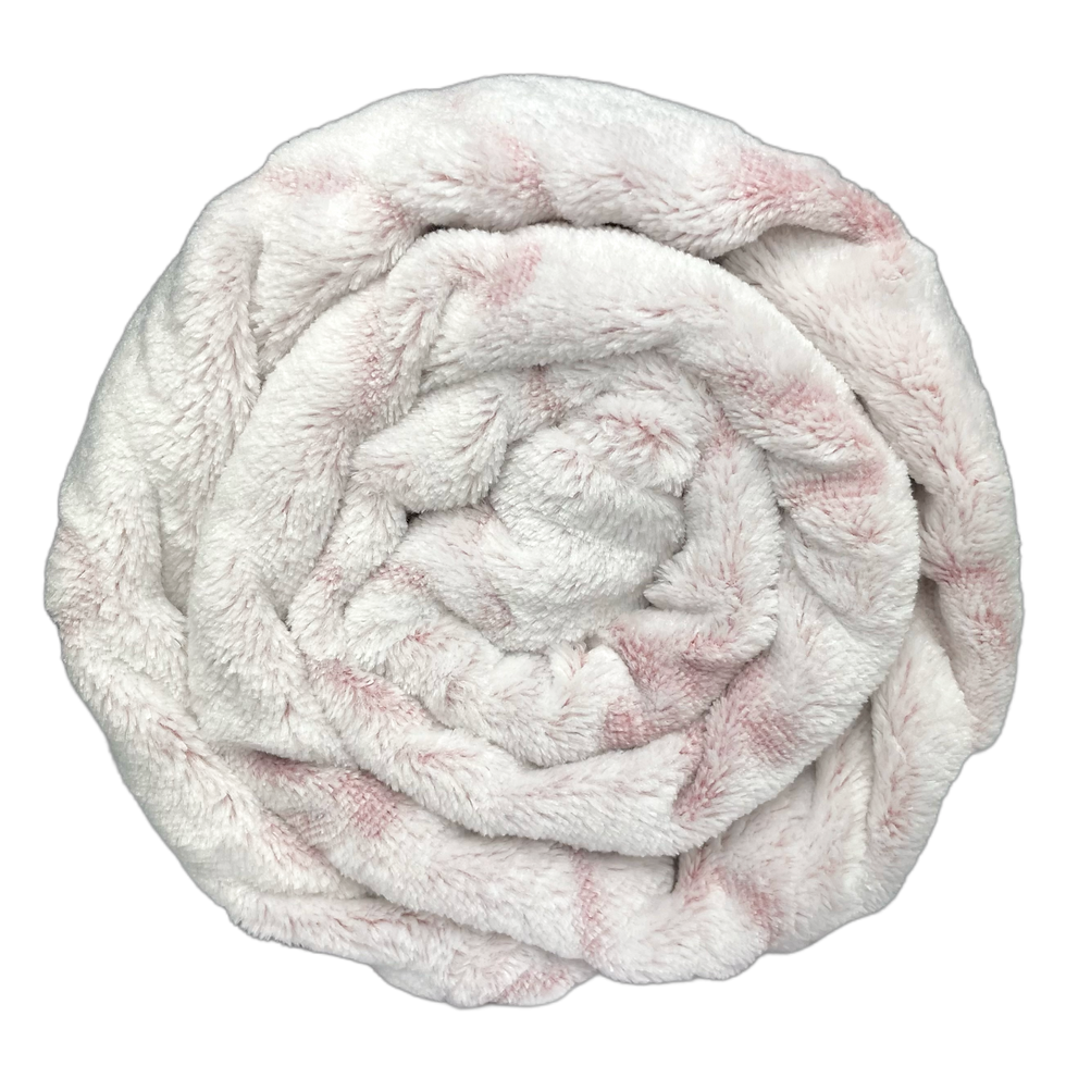 Miniaturbild: Kuscheldecke mit Pfotenabdrücken in rosa