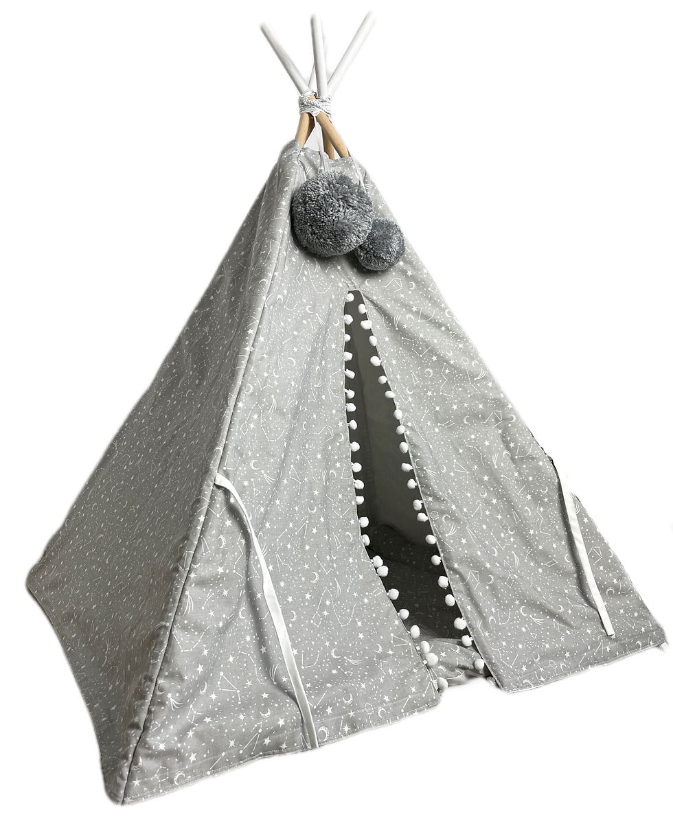 Miniaturbild: Haustiertipi - großes Luxus Tipi - grau