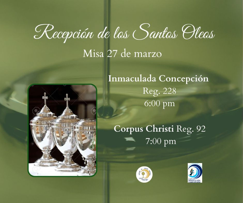 Recepción de los Santos Oleos