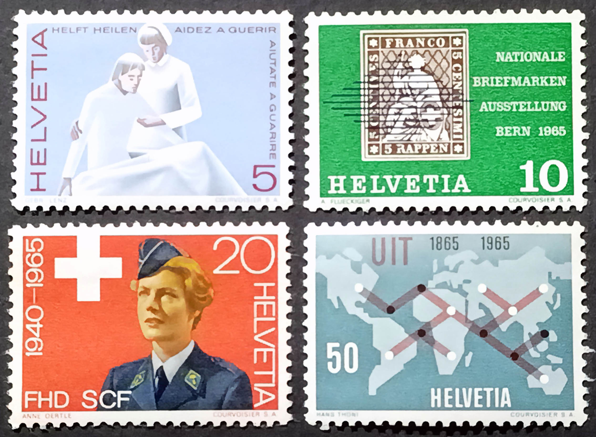 Швейцарія 1965, Публічний випуск, Mi 808-811