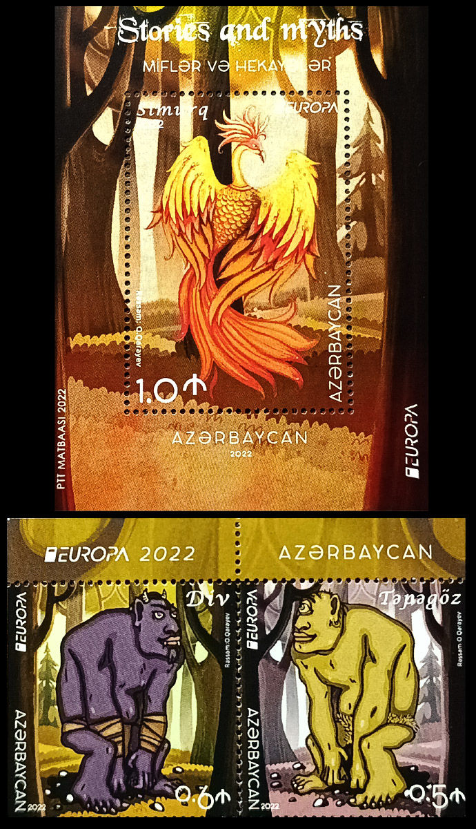 Азербайджан 2022, EUROPA, Історії та міфи, MNH