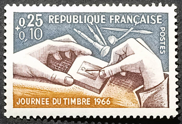 Франція 1966, День друку, Mi 1540