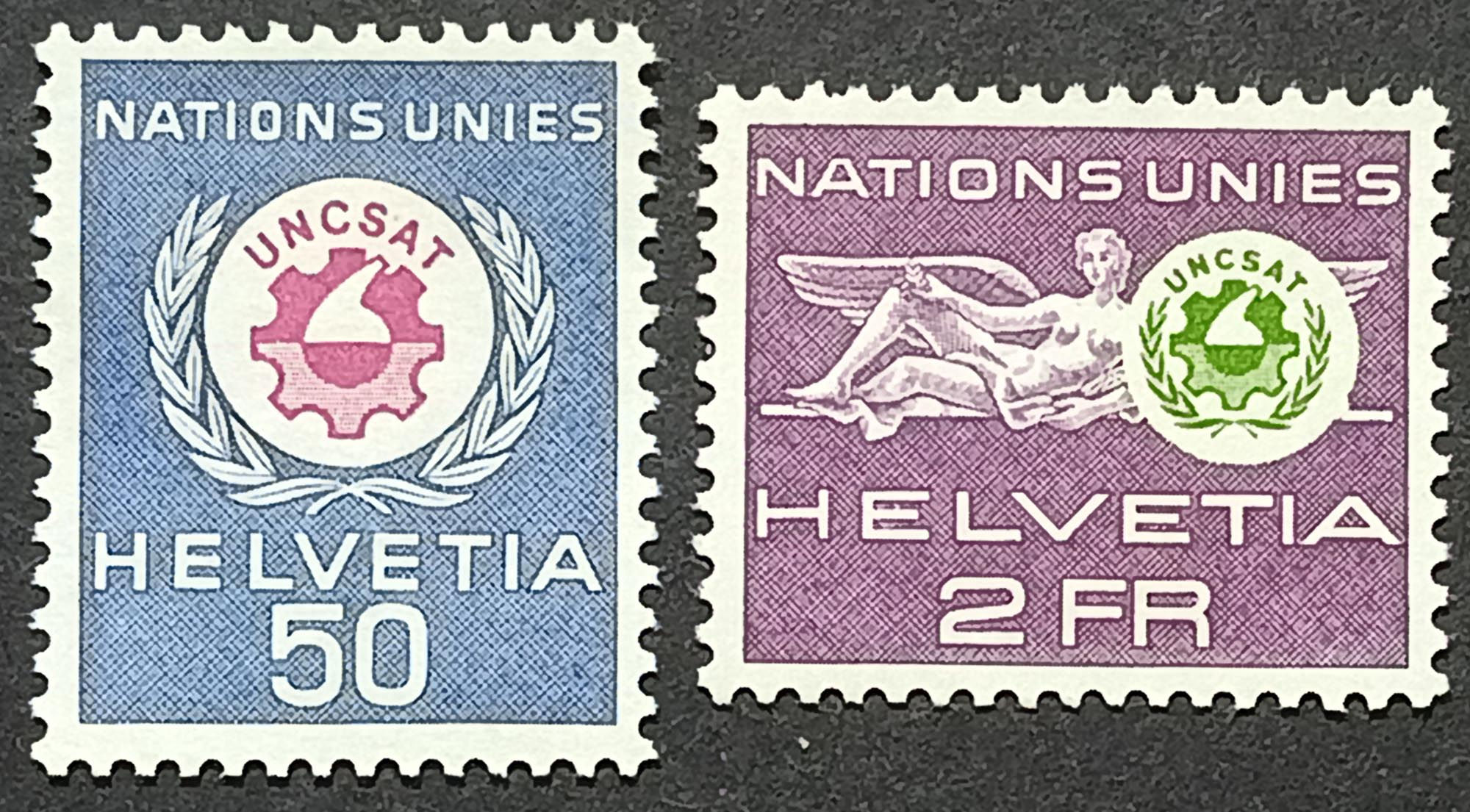 Швейцарія 1963, Європейське бюро ООН, Mi 38-39