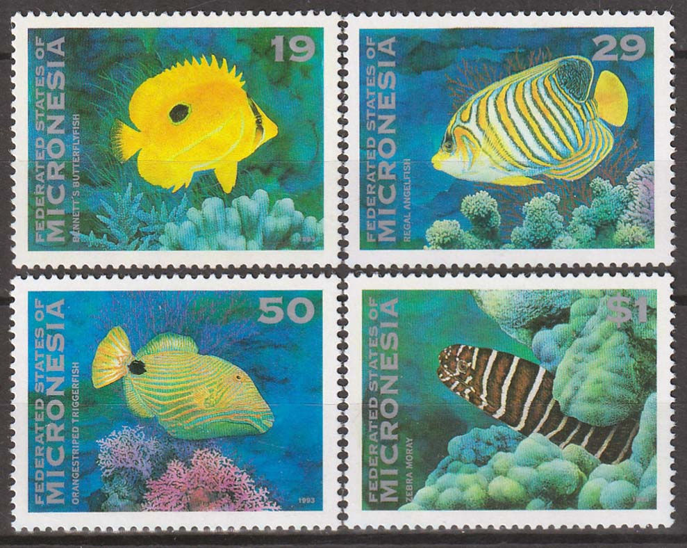 Мікронезія 1993, Риби, Мі 273-276