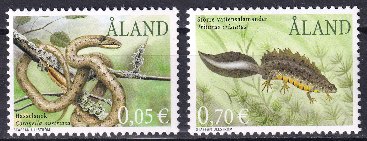 Аланди 2002, Рідкісні рептилії, Мі 199-200