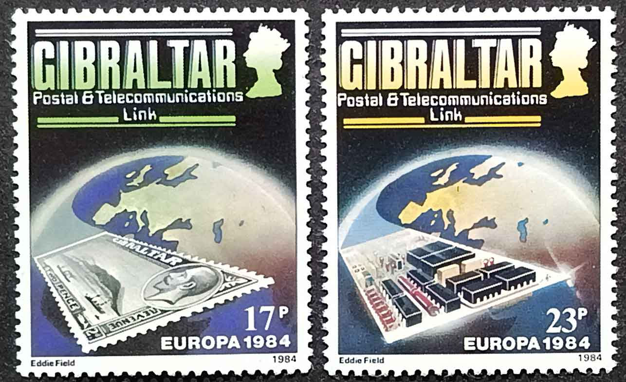 Гібралтар 1984, Europa – Пошта та телекомунікації, Mi 475-476